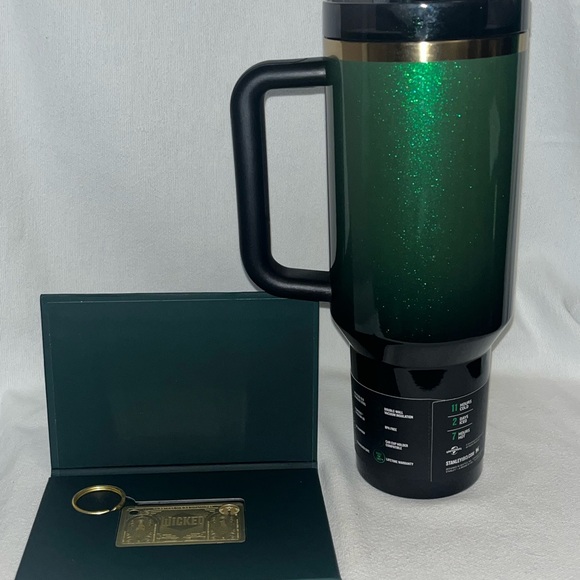 WICKED x STANLEY x STARBUCKS Gold Keychain w/ $50 &
Elphaba Wicked Stanley 40oz - Picture 11 of 12